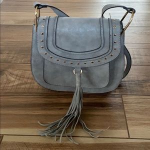 Gray Cross Body Bag